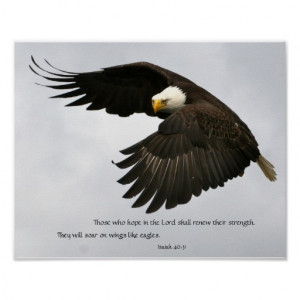 Eagle Photo with Bible Verse Posters