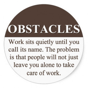 Overcoming Obstacles to Success (3) Sticker