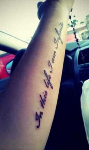 to update your look, this Beautiful Deep Meaning Arm Quote Tattoo ...