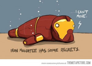 Funny photos funny Iron Man drawing