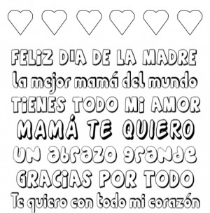 mothers day spanish printable