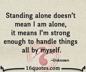 am strong enough...