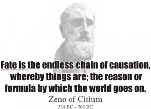 Design #GT296 Zeno of Citium - Fate is the endless chain of causation