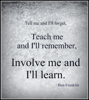 Benjamin Franklin quote. How true!