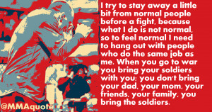 Georges St-Pierre on hanging out with fellow fighters and trainers on ...