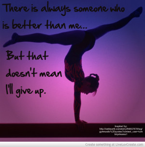 Gymnastics Quote Dont Give Up
