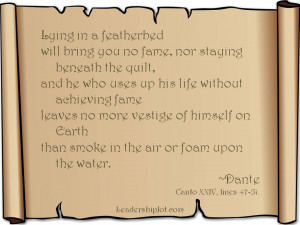 Dante Quote on Taking Action