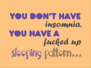 Funny insomnia quote