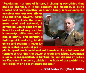 Fidel Castro quote on Revolution