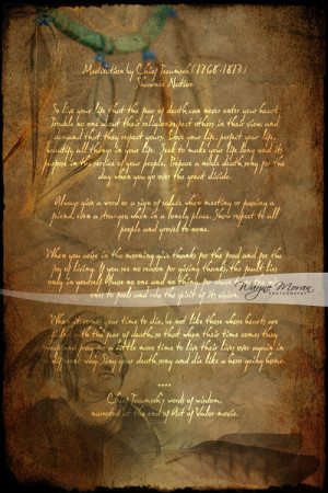 Purchase prints of Tecumseh Poem from Act of Valor Movie