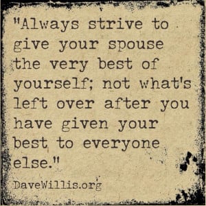 DaveWillis.org Dave Willis marriage quote