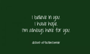 And I’ll always be here.