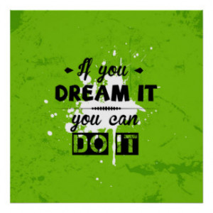 Inspirational quote typography poster