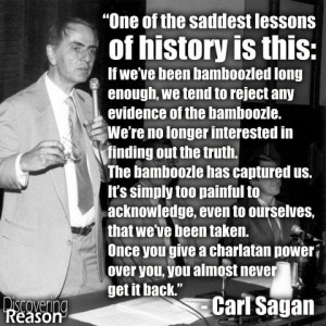 carl sagan quote bamboozled