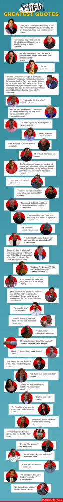 Seinfeld quotes, greatest Seinfeld quotes, best seinfeld one liners