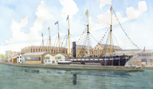 view from Hotwell Road of new visitor experience