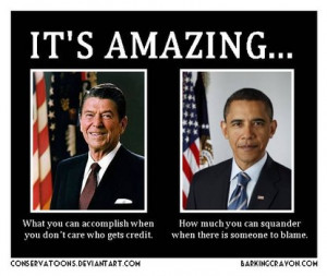 Barack Obama has tried to compare himself to the great Ronald Reagan ...