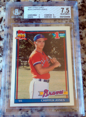 Chipper Jones Topps Rookie Card