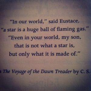 ... World Said Eustance A Star Is A Huge Ball Of Flaming Gas - Book Quote