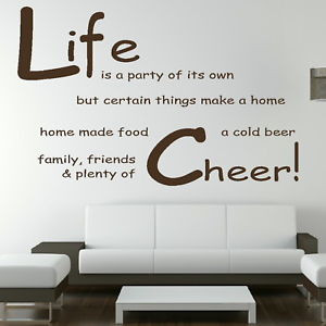 Life-Party-Of-Its-Own-Motivational-Quote-Big-Inspirational-Wall-Quote ...