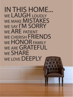 wall quotes in this home vinyl wall art quote by modernwalldecal $ 48 ...