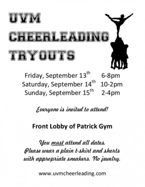 Cheerleading Tryouts Flyer
