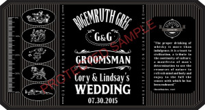 Tennessee Whiskey Wedding Label - WHISKEY