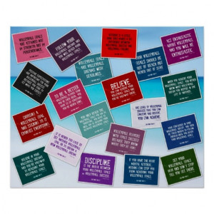 20 Volleyball Quotes in Color Poster