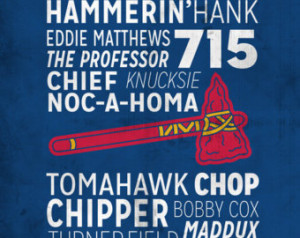 Atlanta Braves Posters Poetry Quotes And Wall Art