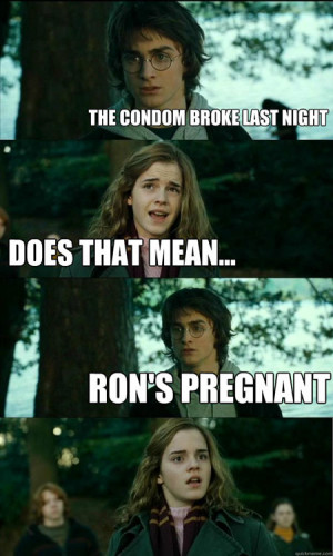 Funny photos funny Ron Weasley pregnant Harry Potter