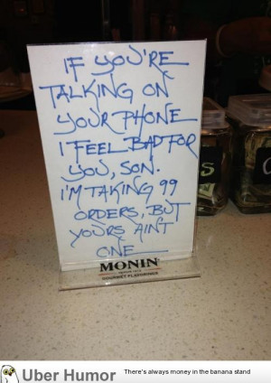 Funny coffee shop sign my friend saw in Georgia.