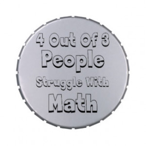 Out Of 3 People Struggle With Math, Funny Quote Jelly Belly Tin