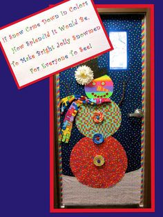This is the door that I did for our autism classroom. I enlarged the ...