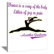 Dancing Quote Gifts Canvas Art