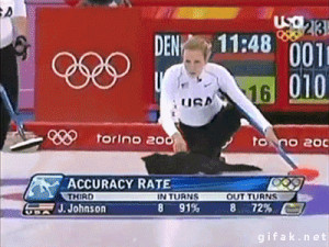 Funny Memes Olympic Cat Curling [GIF]