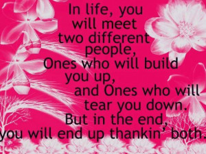 In life you will meet two different people image quotes and sayings