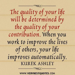 Volunteer quotes quality of your life quotes