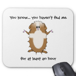 Abyssinian Guinea Pig Sayings Mouse Pads
