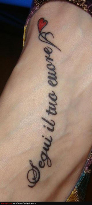 italian quote tattoo