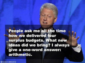 Bill Clinton 1 word answer - #arithmetic
