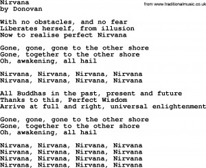 Nirvana Lyrics Song: nirvana lyrics