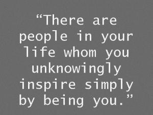 so I hear - it gets no better than knowing how inspiring you naturally ...