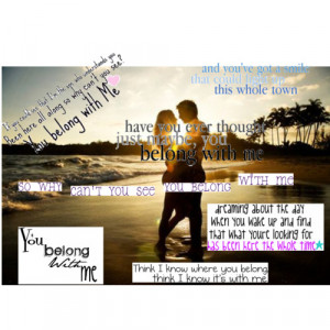 You belong with me quotes - Polyvore