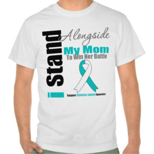 ... cancer with i stand alongside my mum to win the battle cervical cancer
