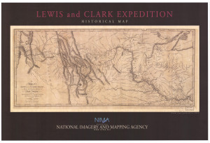 1804-1806, Map of the Lewis and Clark Expedition
