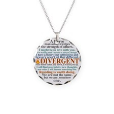 Divergent Quotes Necklace Circle Charm for