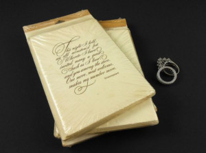 VINTAGE INVITATIONS CARDS Shakespeare quote by MrsLookylookerson, $12 ...