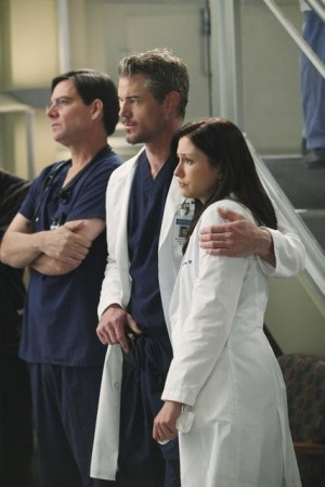 Still of Eric Dane and Chyler Leigh in Grey's Anatomy: Disarm (2011)