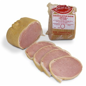 ... Canadian bacon you find) is peameal bacon, not back bacon. Back bacon
