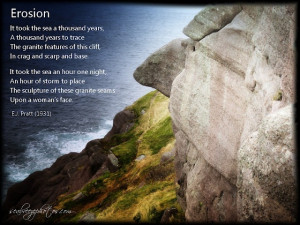 Erosion by E.J. PrattInspiration Quotes